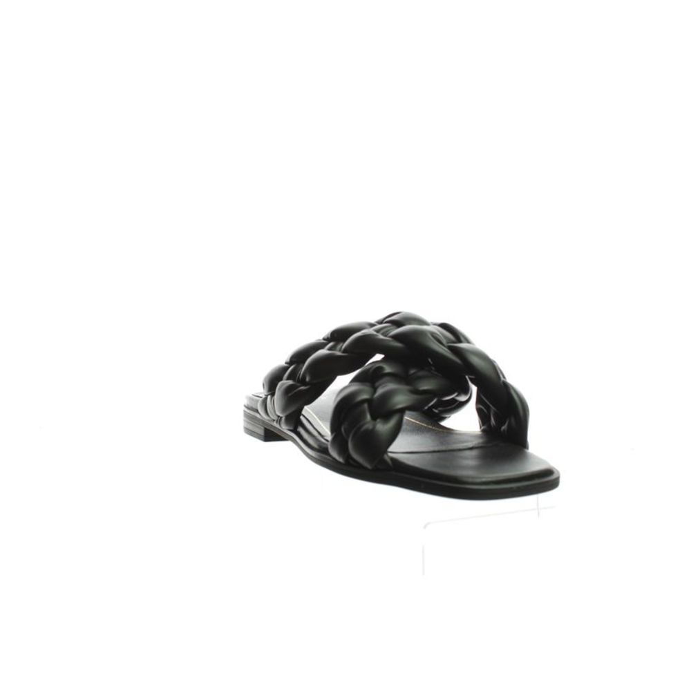 Vionic Black Braided Crossband Slide Sandals - Picture 2 of 4
